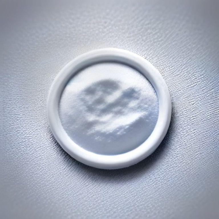 Macro photograph of white zinc oxide powder